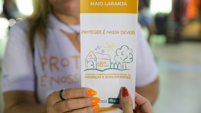 Maio Laranja intensifica combate à violência sexual no DF