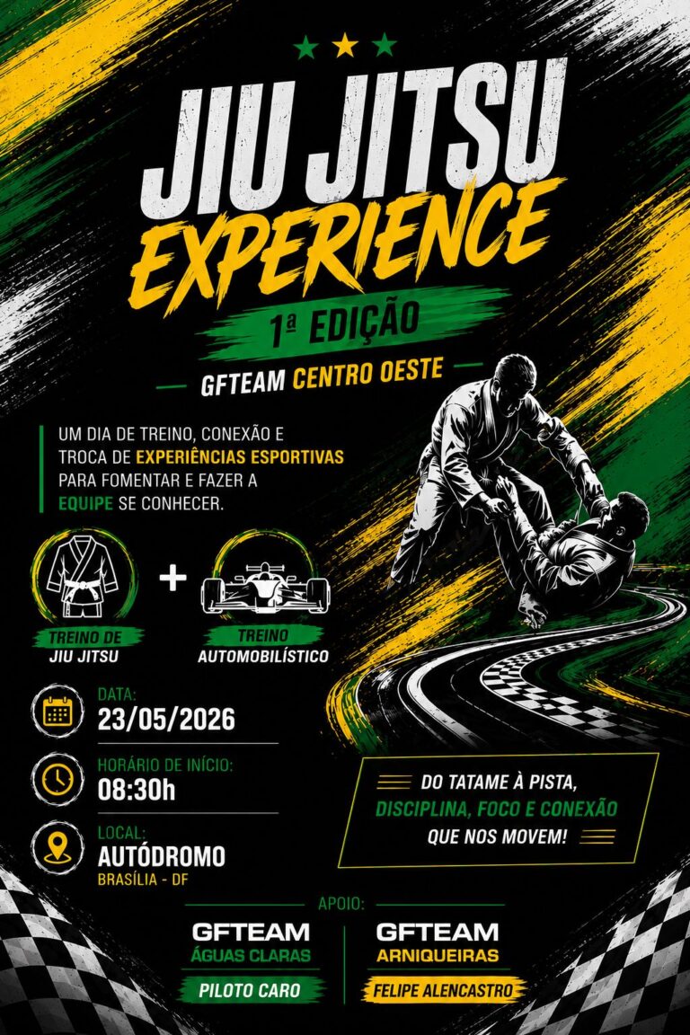 GFTEAM Brasília realiza treinão exclusivo de integração em maio