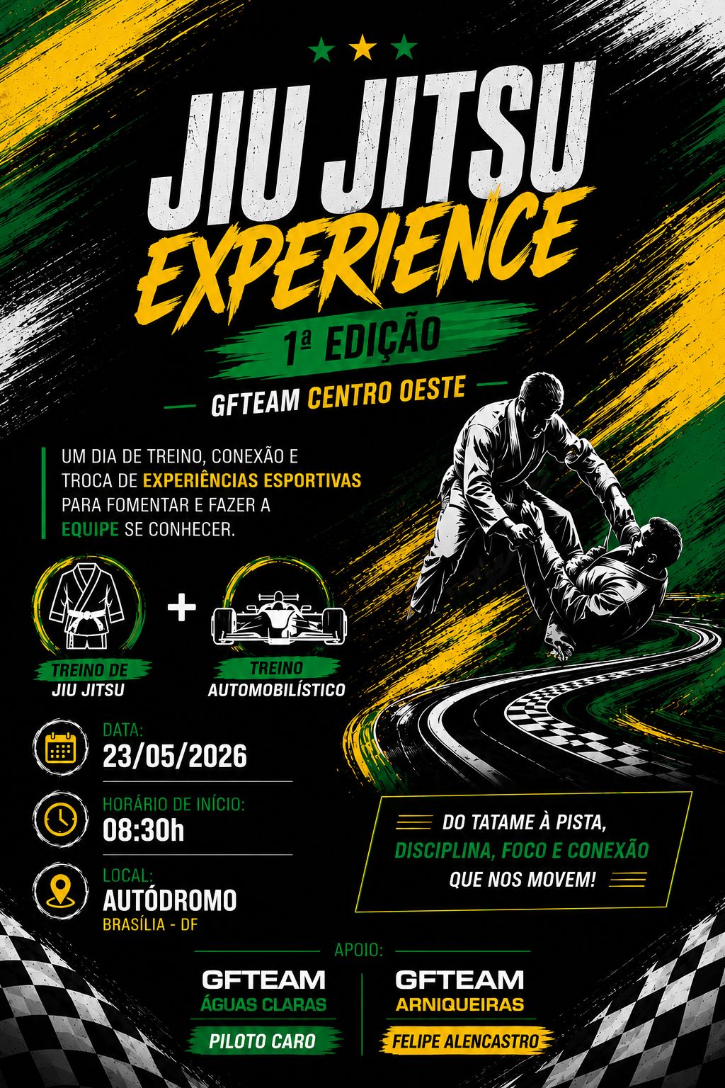 GFTEAM Brasília realiza treinão exclusivo de integração em maio