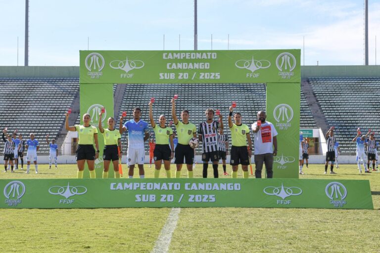 A campanha leva o tema "Não é só falta grave, é cartão vermelho para o racismo" a estádios em todo o país | Fotos: Jhonatan Vieira/Sejus-DF
