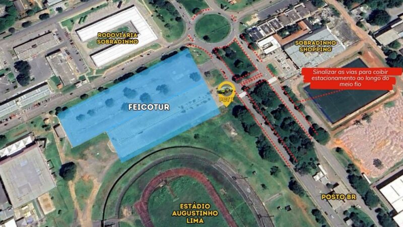 Trânsito em Sobradinho sofre alterações por causa de feira local
