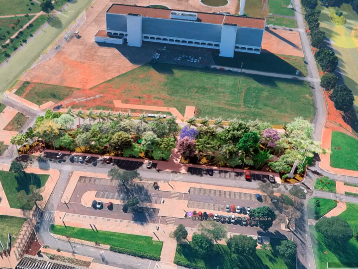 SESI Lab cria galeria viva com 90 espécies de plantas em Brasília