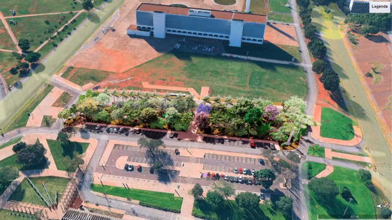 SESI Lab cria galeria viva com 90 espécies de plantas em Brasília