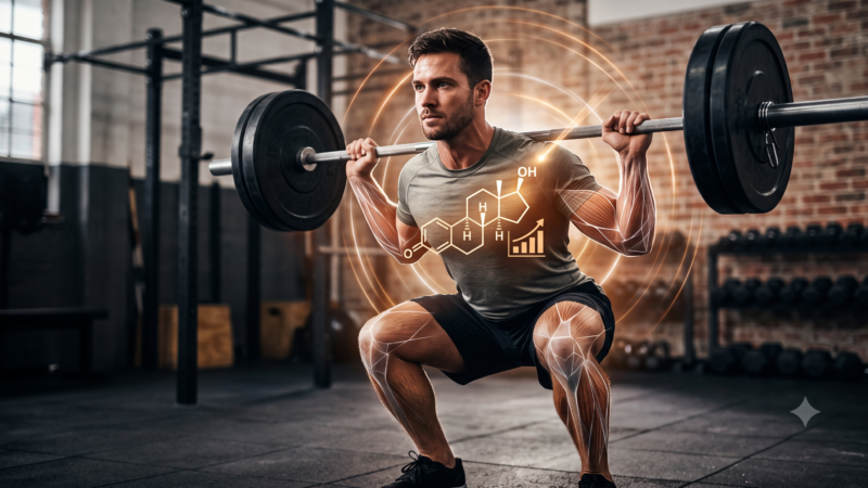 Testosterona ajuda no ganho de massa muscular e força