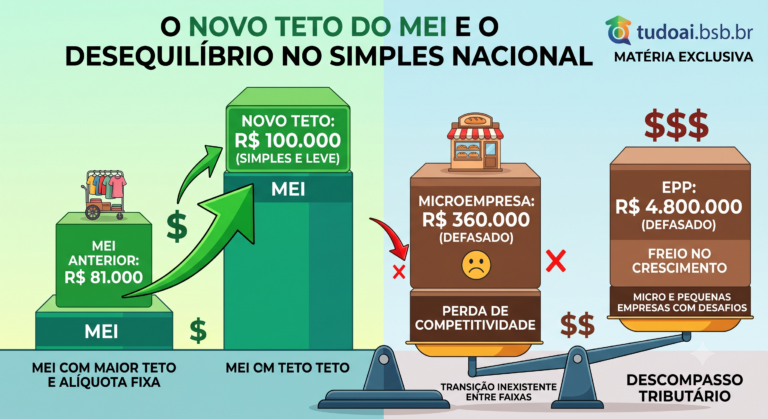 Simples Nacional pode sofrer impactos se apenas o teto do MEI subir