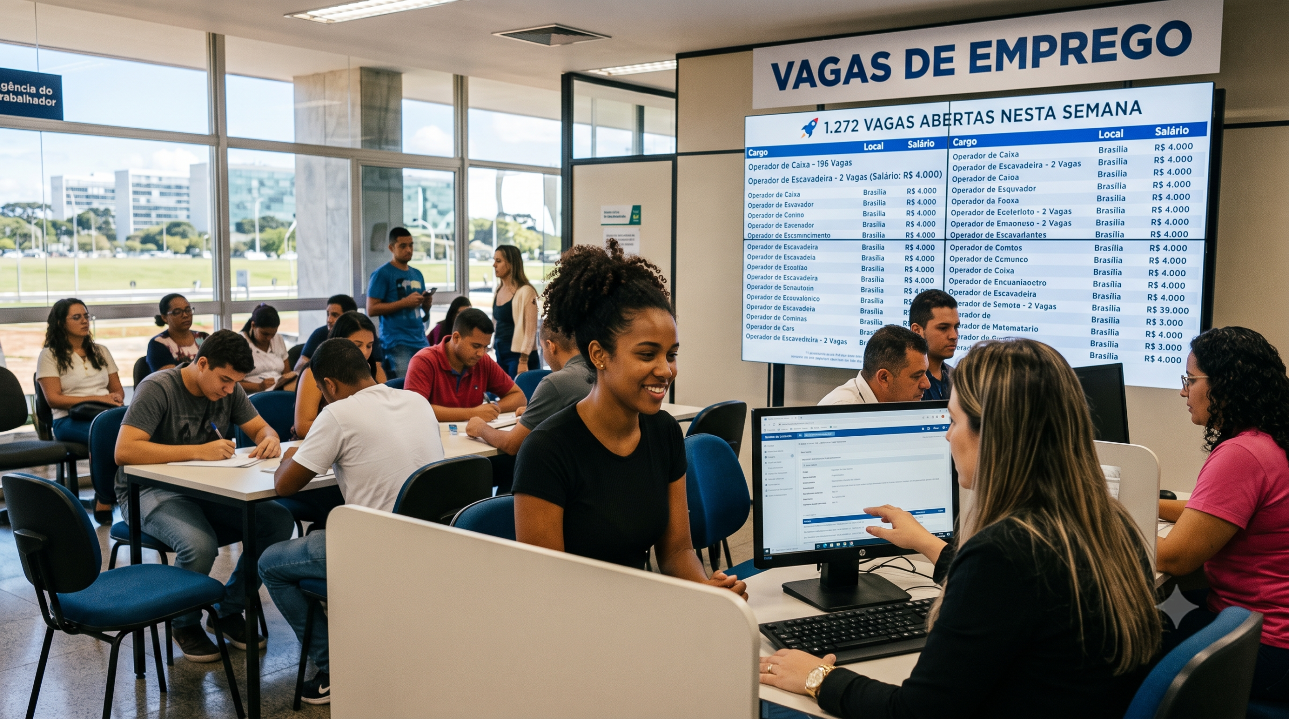 Vagas de emprego abrem a semana com ótimos salários