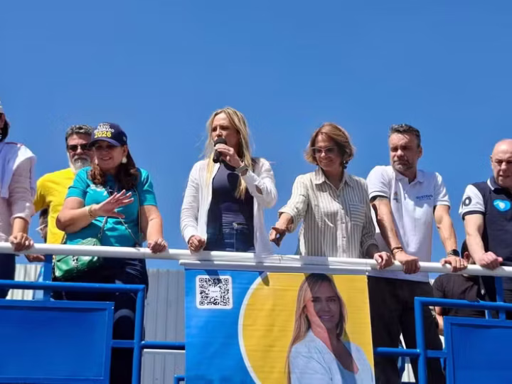 Celina Leão faz primeiro ato de campanha com trio em Ceilândia