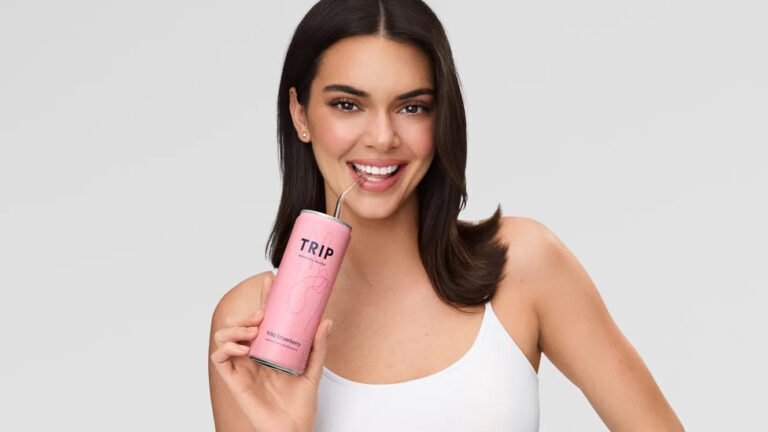 TRIP lança bebida para relaxar com Kendall Jenner como sócia