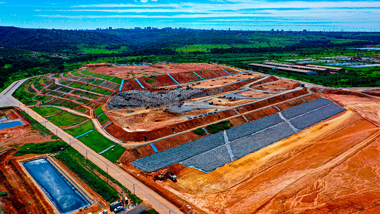 Licitação vai viabilizar a ampliação da estrutura destinada à disposição final dos rejeitos produzidos no Distrito Federal | Foto: Divulgação/SLU-DF