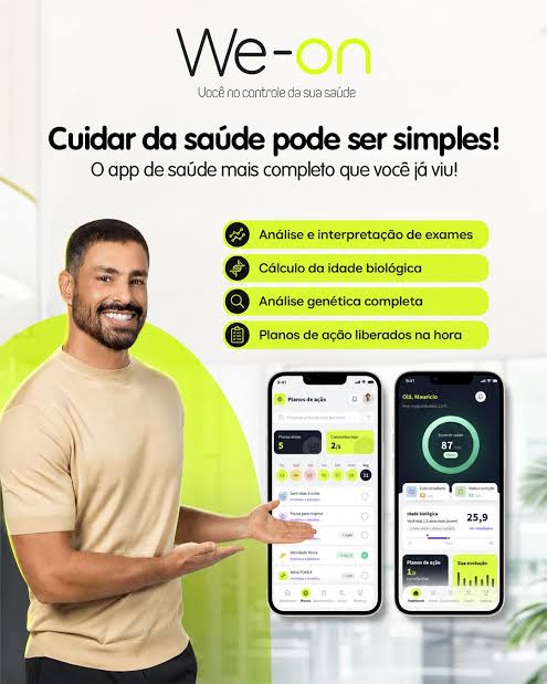 We-On chega ao mercado e reúne hábitos exames e DNA em app