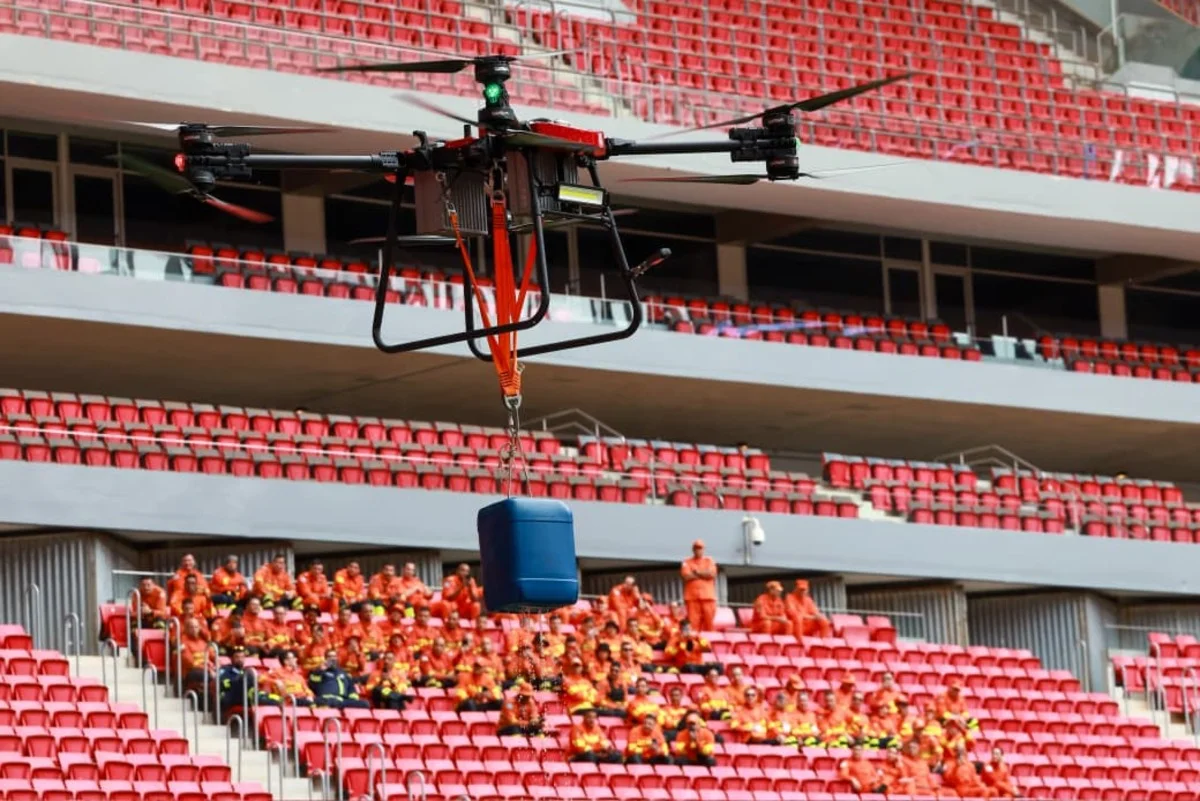 CBMDF treina resposta a ataque terrorista com drone em Brasília