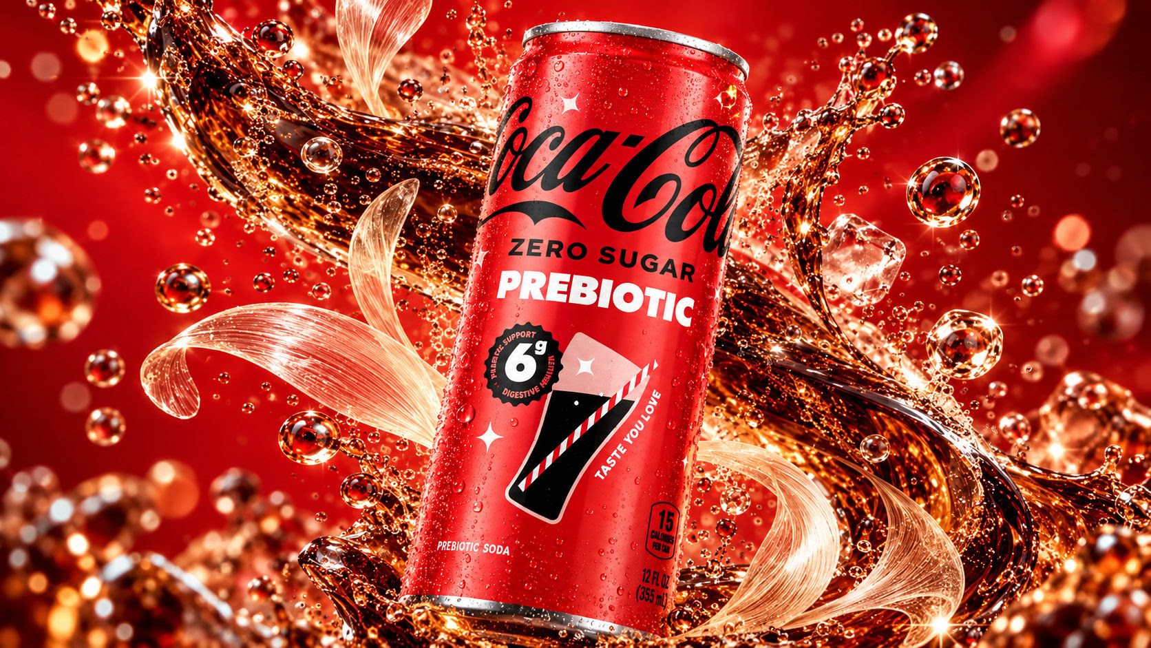 Coca-Cola lança versão prebiótica com fibra para teste